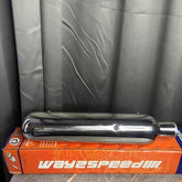 Way2Speed Gunner Performance Exhaust (Gloss Finish) for Royal Enfield Meteor 350 – SS316 Deep Bass Free-Flow Silencer